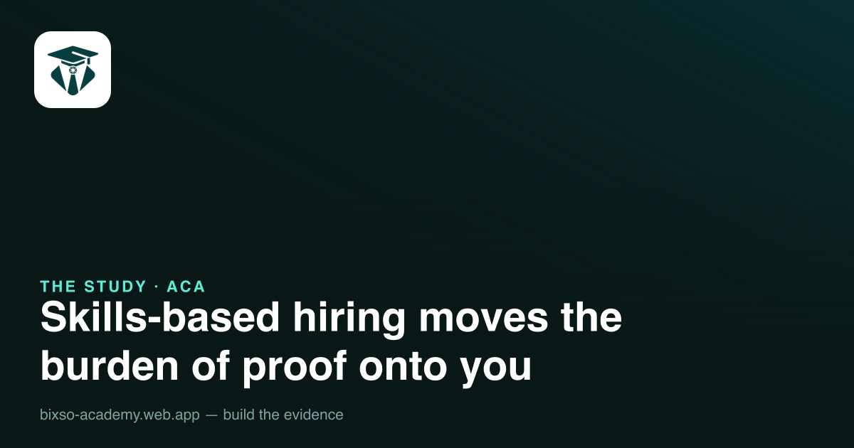 Skills-based hiring reaches Southeast Asia — what it changes for people who learn on their own